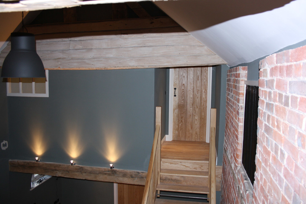 ash staircase & oak beam refurbishment 1