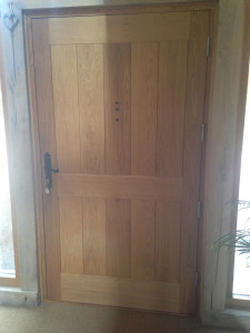 purpose made double boarded oak door