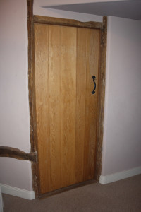 purpose made oak boarded internal door