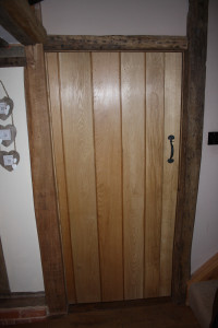 purpose made oak ledged and braced door