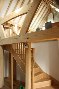 purpose made oak winder staircase (4)