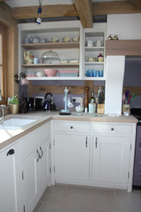 handmade painted bespoke shaker kitchen